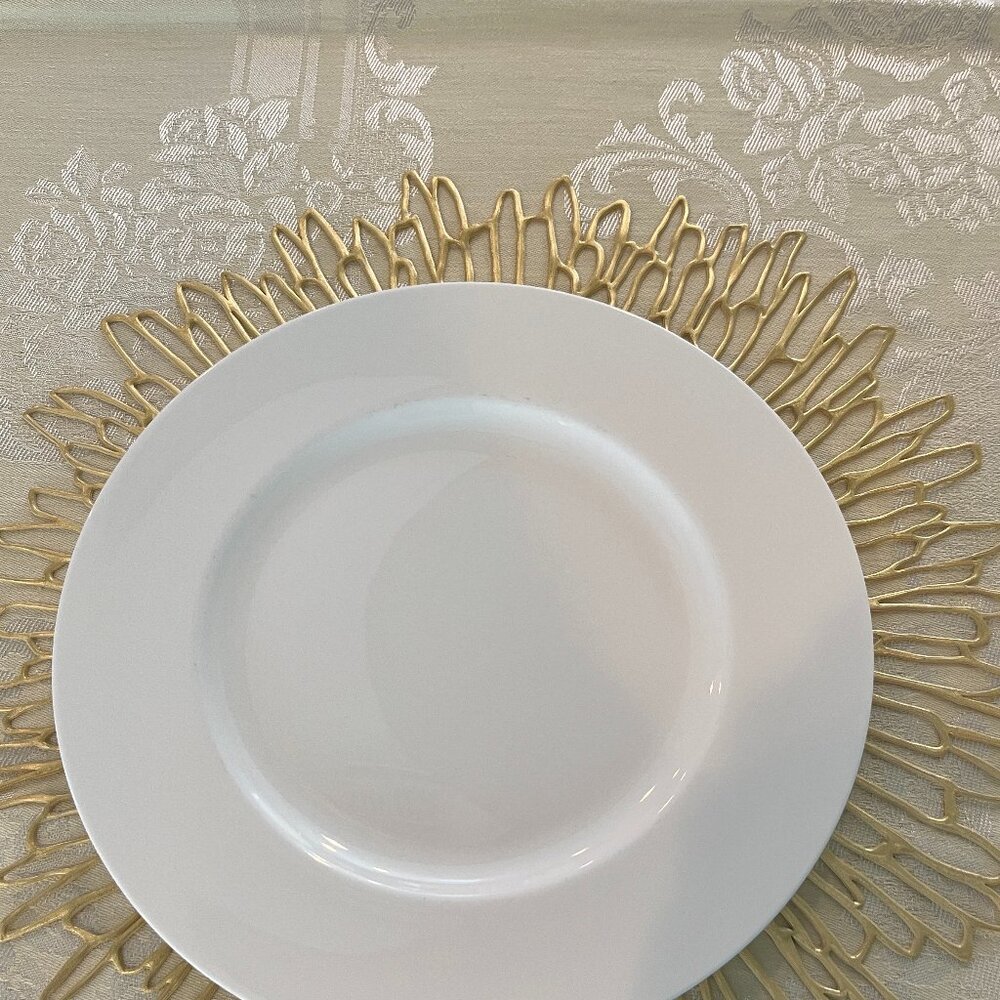 Yellow Damask Tablecloth - Picture 3 of 8